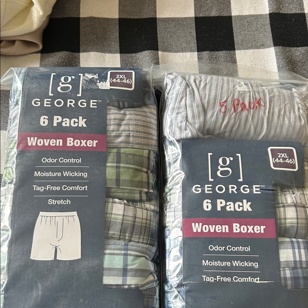 George 11 pair New in package Men’s Boxers   Size 44-46. 2 XL